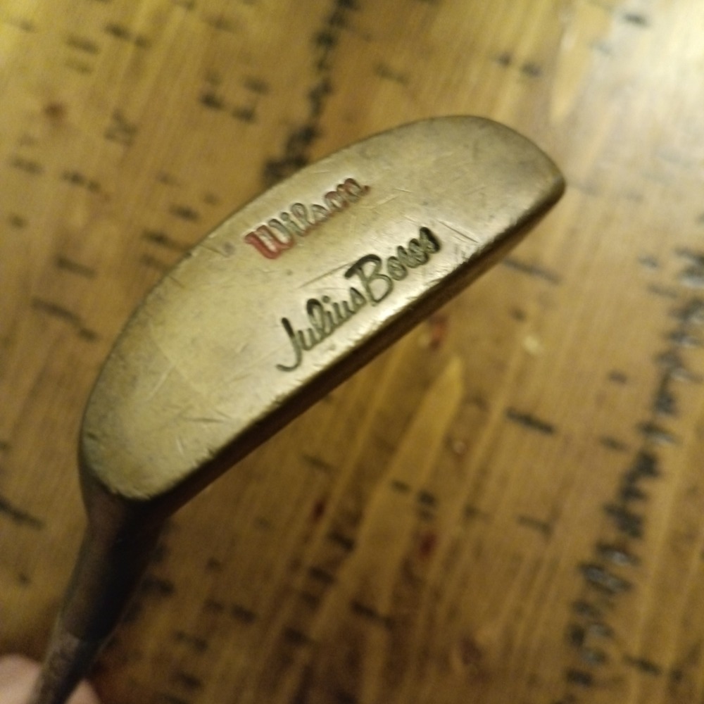 Wilson Julius Boros Putter Right Hand Vintage Brass Blade Golf Club 35.5 Inch